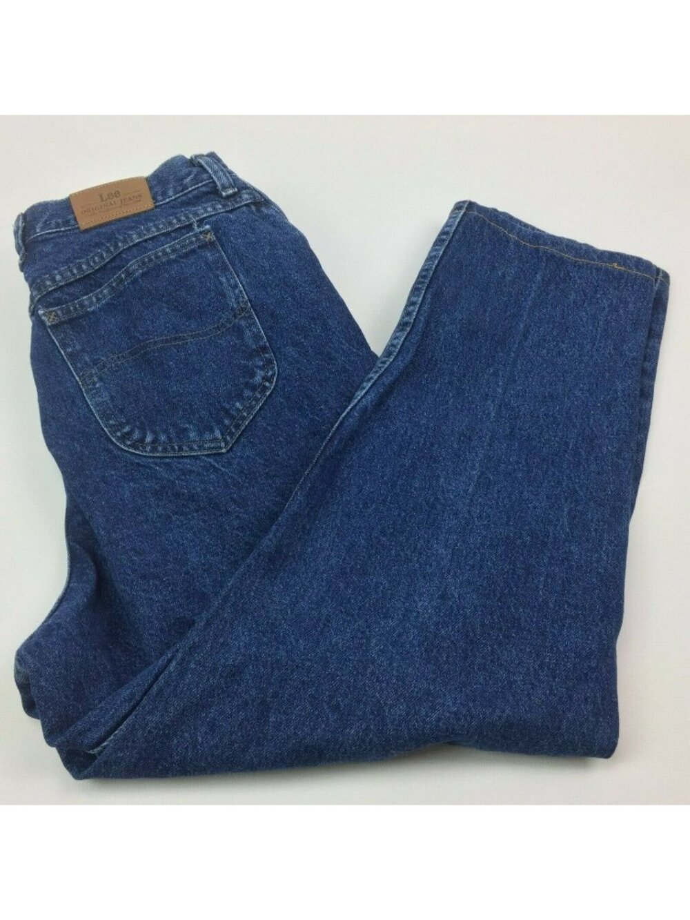 Lees Original Jeans Women's Dark Wash Blue Denim Size 16 Short